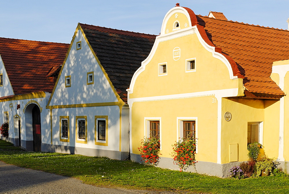 Holasovice village, Unesco World Heritage Site, south Bohemia, Czech Republic