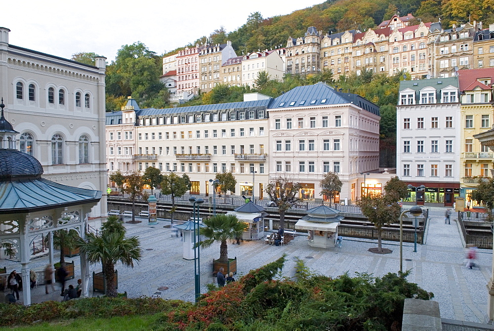 Historic old town of Karlsbad, Carlsbad, Karlovy Vary, west Bohemia, Czech republic