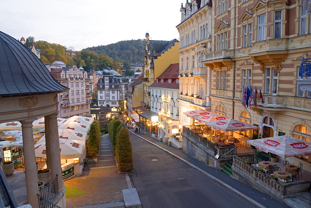 Historic old town of Karlsbad, Carlsbad, Karlovy Vary, west Bohemia, Czech republic