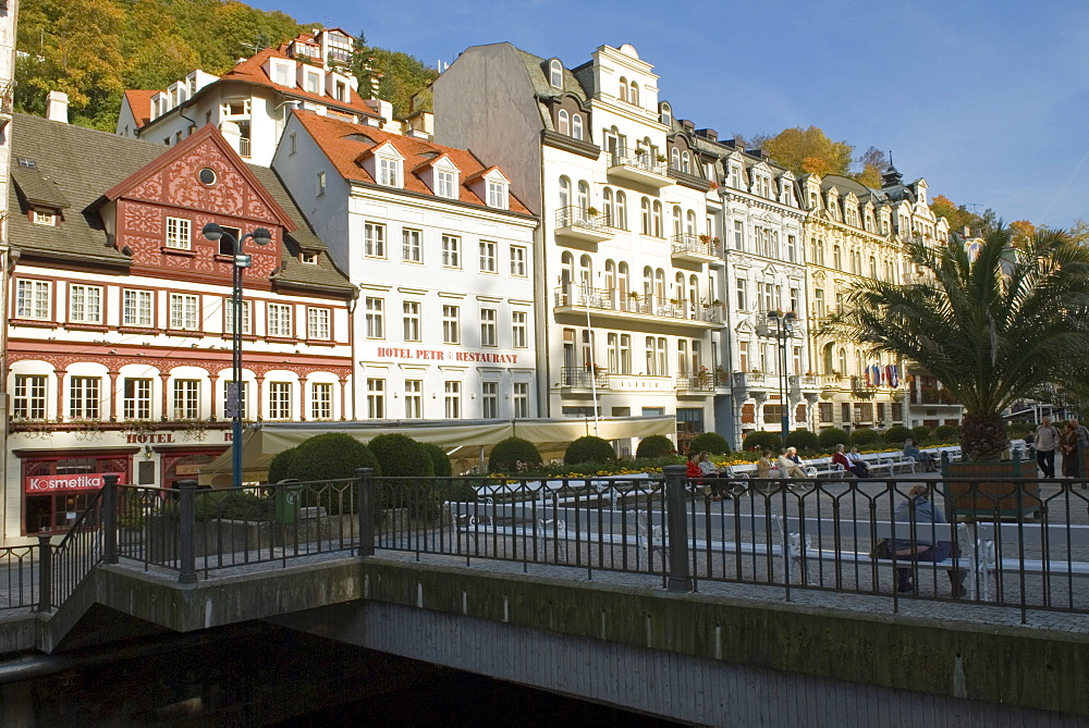 Historic old town of Karlsbad, Carlsbad, Karlovy Vary, west Bohemia, Czech republic