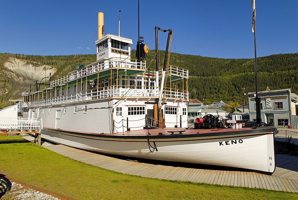 Historic paddlewheeler Keno, Dawson City, Yukon, Canada