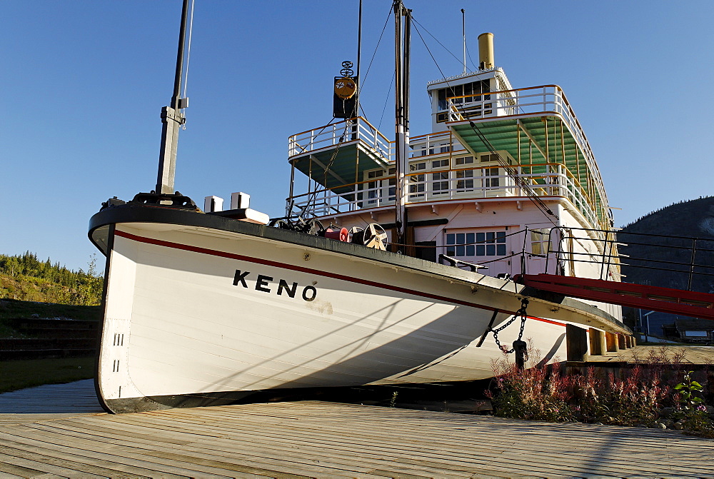 Historic paddlewheeler Keno, Dawson City, Yukon, Canada