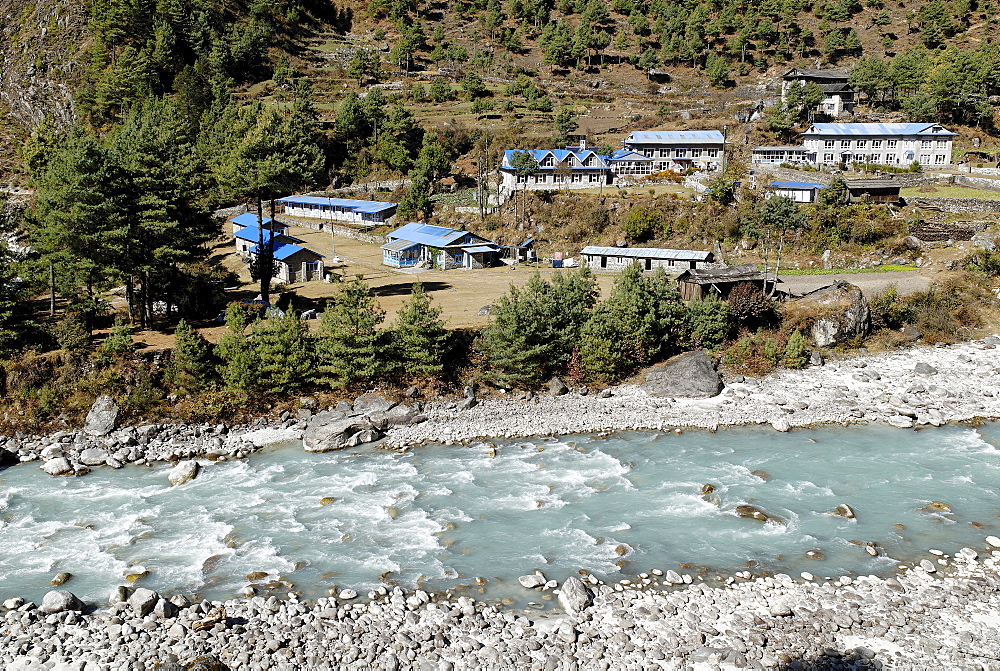 Phakding Sherpa village, Dudh Koshi valley, Sagarmatha National Park, Khumbu, Nepal