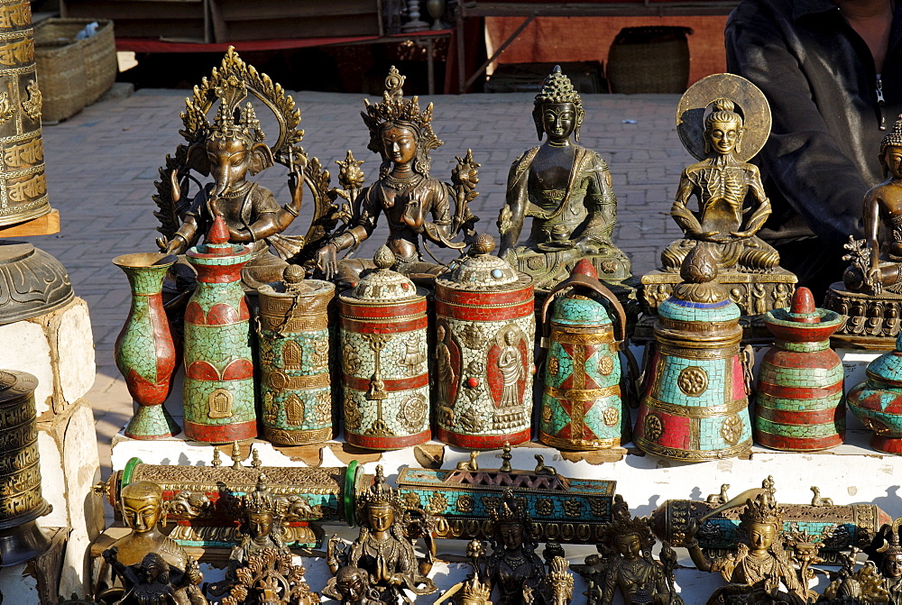 Tourist market at Bhaktapur, Kathmandu valley, Nepal