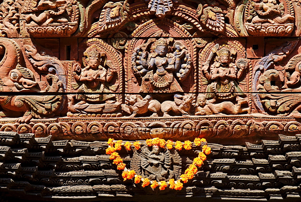 Wood carving, Durbar Square of Patan, Lalitpur, Kathmandu, Nepal