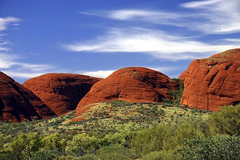 Rockformation Olgas (Kata Tjuta), Outback, Northern Territory, Australia ***RESTRICTION: Usage: travel catalogue, Industry: Travel and Tourism, Territories: Switzerland, Duration: 1 year, Start date: March 2011, End date: April 2012***