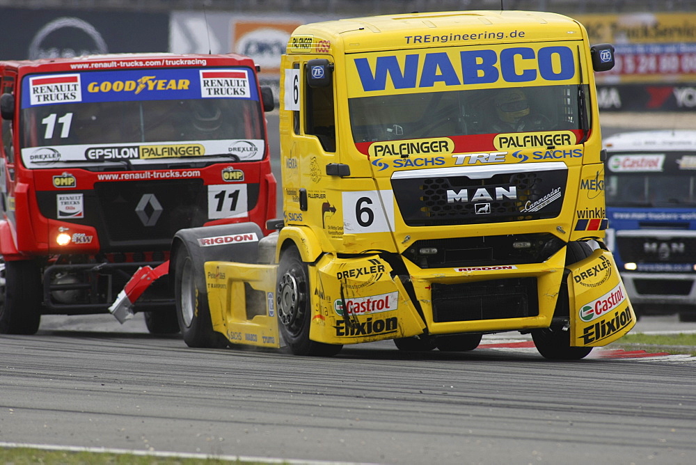 Race Trucks during the Truck Grand Prix at the Nuremberg Racetrack, Rhineland-Palatinate, Germany, Europe