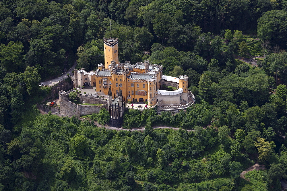 Stolzenfels Palace, Koblenz, Rhineland-Palatinate, Germany, Europe