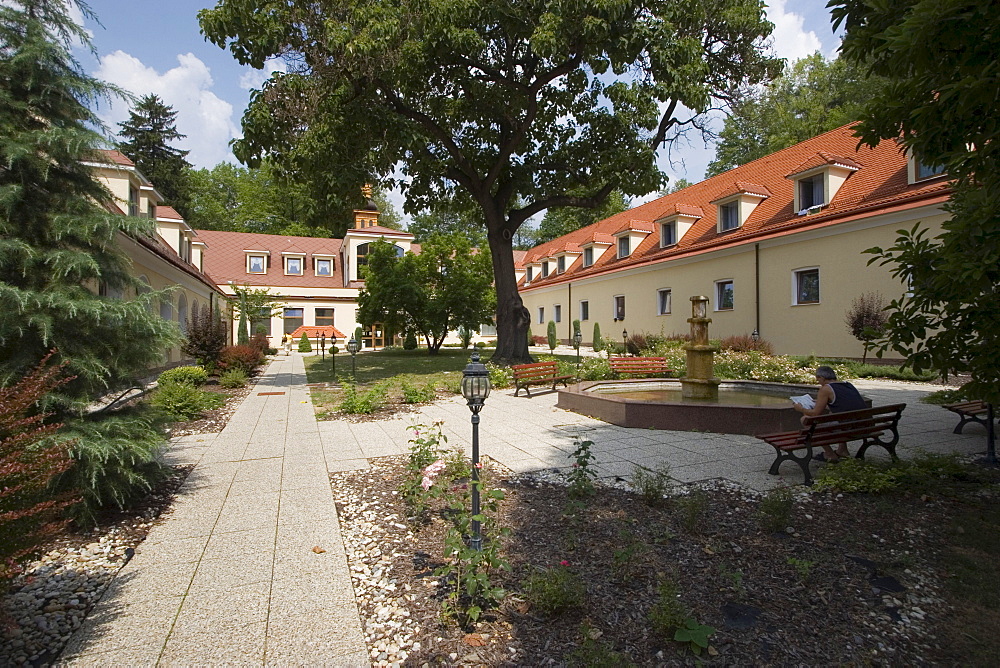 Garden at the spa hotel, Bojnice, Slovakia