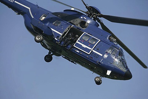 German police helicopter AS 332 L1 Super Puma