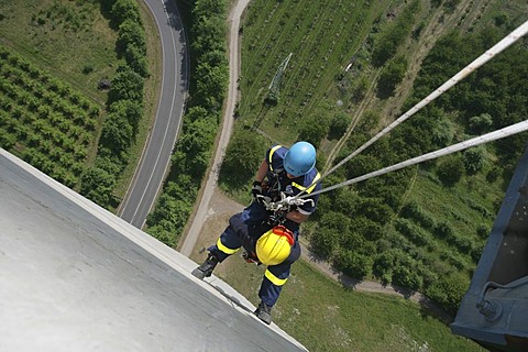 Life saving exercise in great height