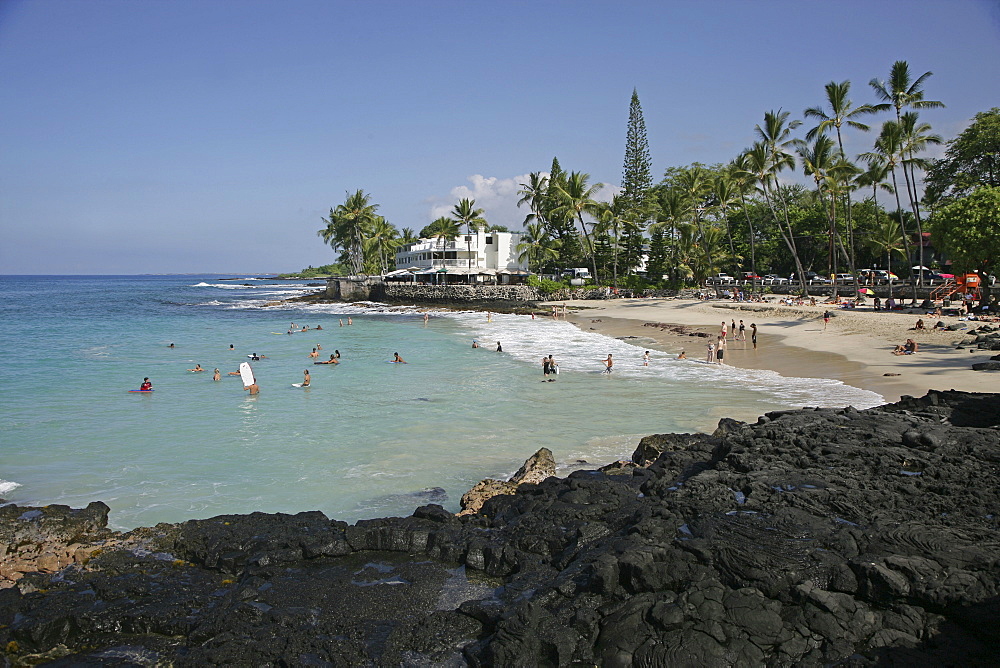 White Sands Beach in Kailua Kona, Hawaii USA