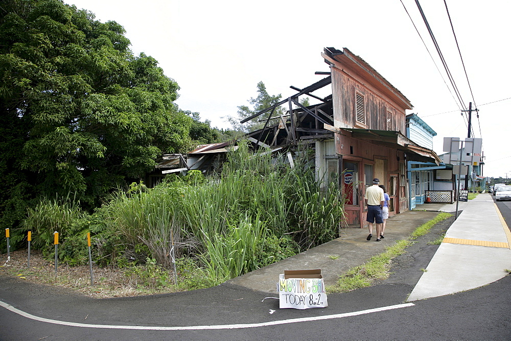 Framehouses in Hawi on Big Island, Hawaii, USA