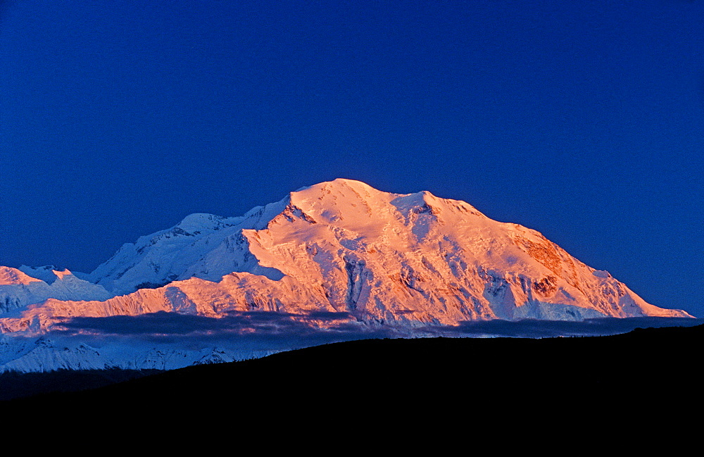 Mt. McKinley by dawn's first light, Denali National Park, Alaska, USA