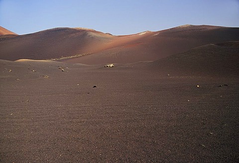 Landscape, volcanic landscape, Montanas del Fuego, Parque Nacional de Timanfaya, Lanzarote, Canary Islands, Spain, Europe