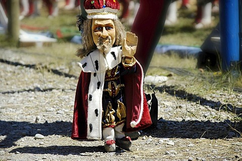 Little marionette king , knight festival Kaltenberger Ritterspiele, Kaltenberg, Upper Bavaria, Germany