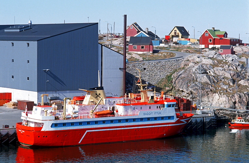 Ship in the harbour of Ilulissat, Greenland