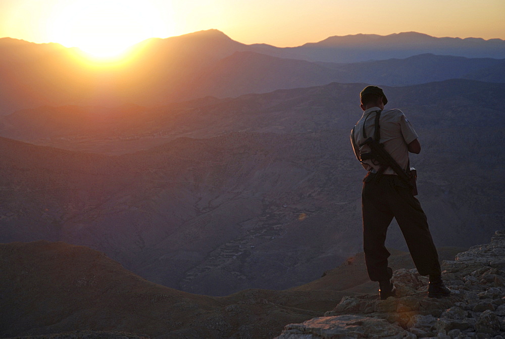 Soldier, Nemrut Dagi, Anatolia, Turkey