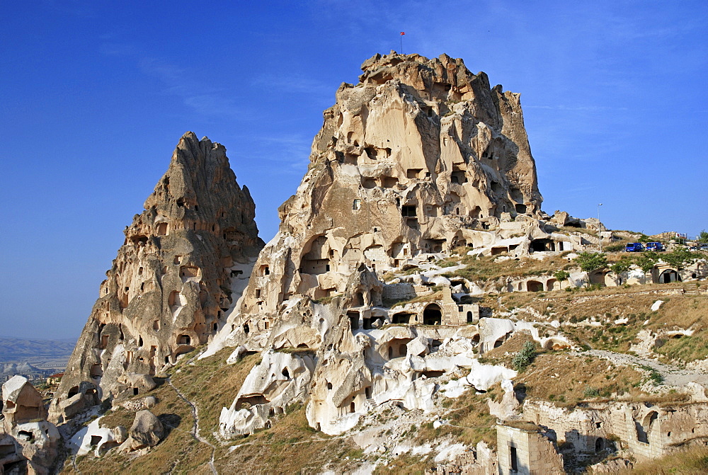 Tuff rock from Uchisar, near by Goereme, Cappadocia, turkey