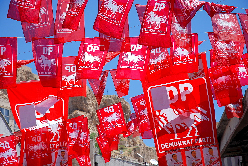 Flags of the democratic party, Turkey