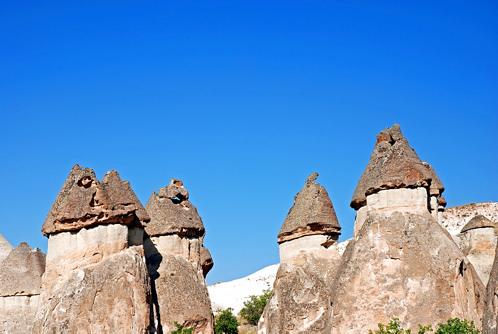 Tufa formations, Valley of the Monks (Pasabagi-Valley) near Goereme, Cappadocia, Anatolia, Turkey