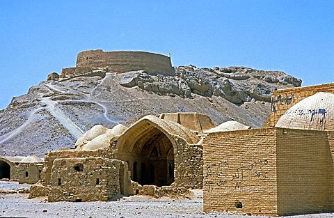 Zoroastrism or Zarathustrism, House of the Dead and Tower of Silence, Yazd, Iran