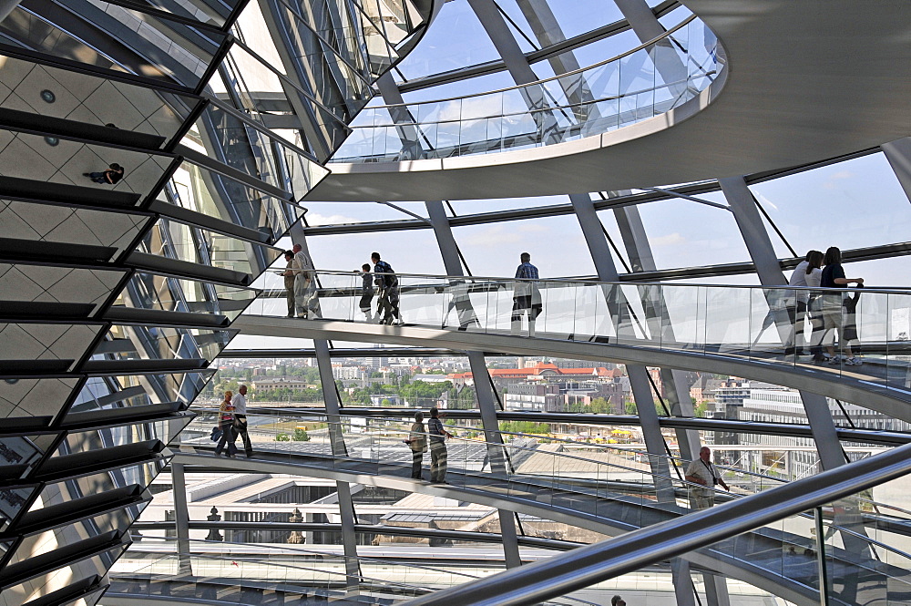 Reichstag Dome, Bundestag, German Parliament Building, Berlin, Germany, Europe