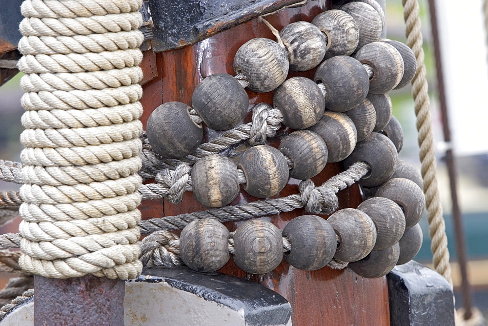 Ship detail in Texel harbour, Netherlands, Europe