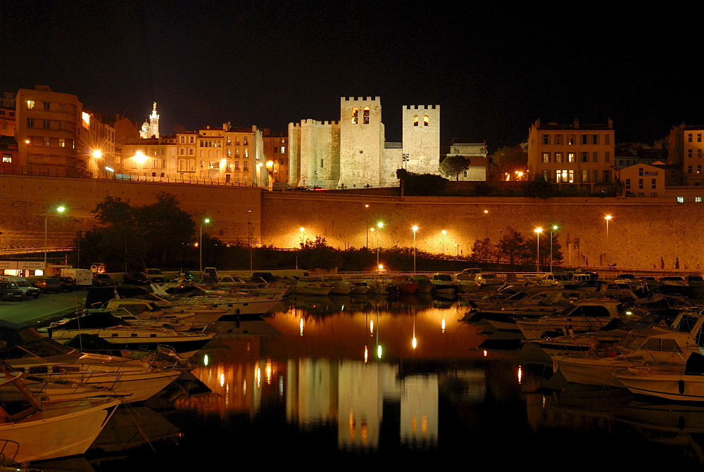 View onto the quay de Rive Neuve, Marseilles, Provence-Alpes-Cote d'Azur, France