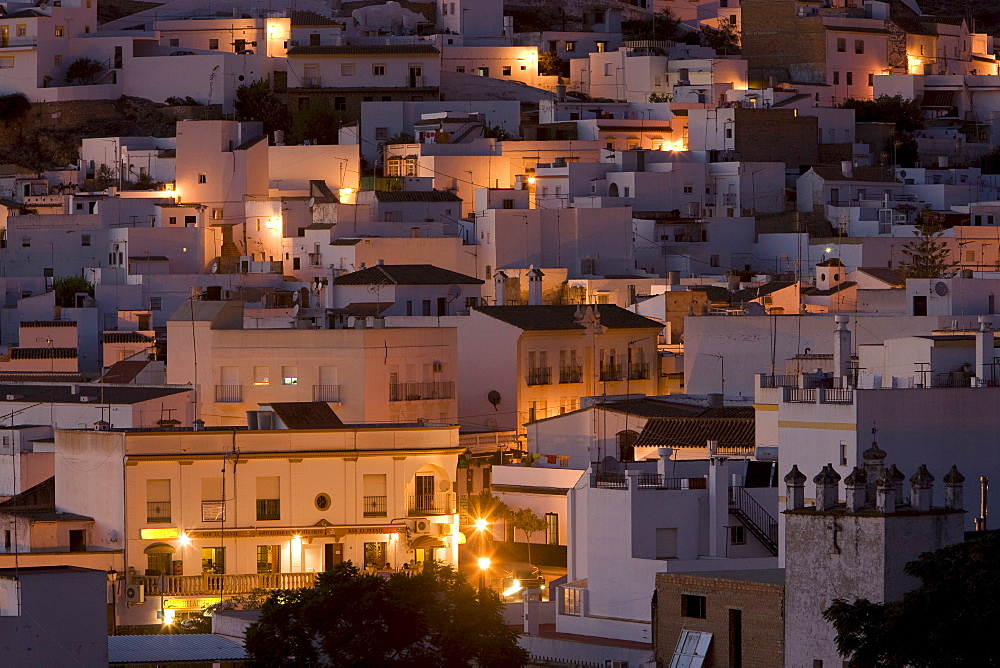 Arcos de la Frontera, village situated on top of a plateau in Andalusia, Spain, Europe