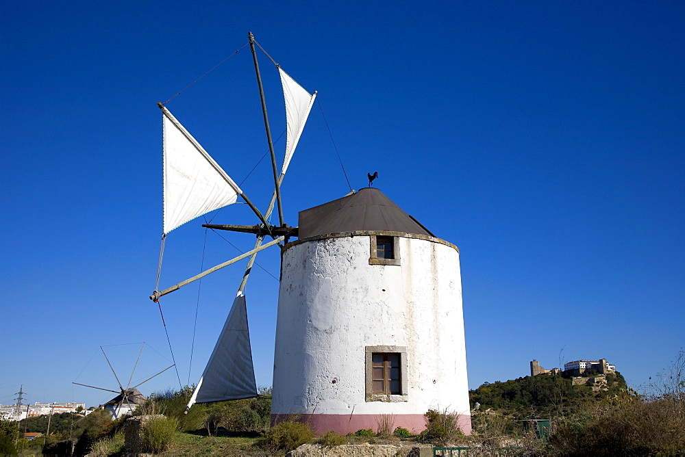 Windmill in Palmela near SetÃºbal, Portugal, Europe