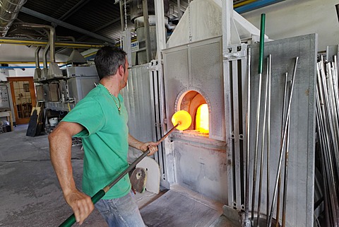 Pino Signoretto, famous glass factory, Murano, Venice, Venetia, Italy, Europe