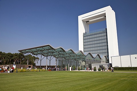 Innovatoren entrance building designed by Jo Coenen, Floriade 2012, Horticultural World Expo, Venlo, Limburg, Netherlands, Europe