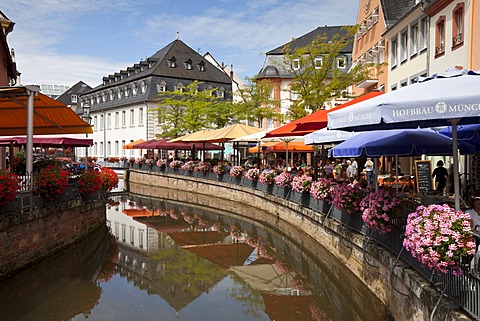 "Little Venice" in the old town, Saarburg, Saarland, Rhineland-Palatinate, Germany, Europe, PublicGround