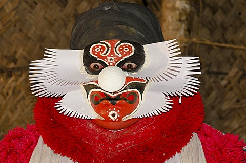 The Kathakali character Bali, Perattil, Kerala, India, Asia