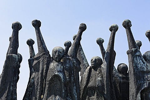 Hungarian monument, memorial in the Monument Park, Mauthausen Concentration Camp, Perg, Upper Austria, Austria, Europe