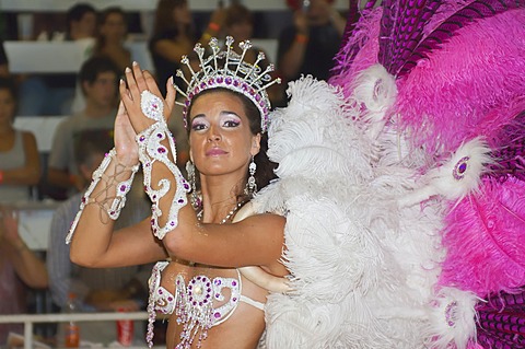 Dancer at the Gualeguaychu Carnival, Entre Rios Province, Argentina, Latin America