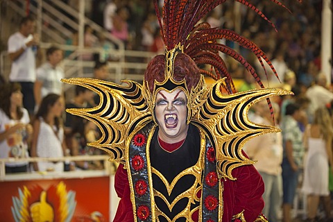 Dancer at the Gualeguaychu Carnival, Entre Rios Province, Argentina, Latin America