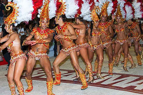 Dancers at the Gualeguaychu Carnival, Entre Rios Province, Argentina, Latin America