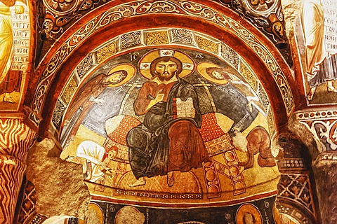 Dark Church or Karanlik Kilise, Goereme National Park, Unesco World Heritage Site, Cappadocia, Turkey