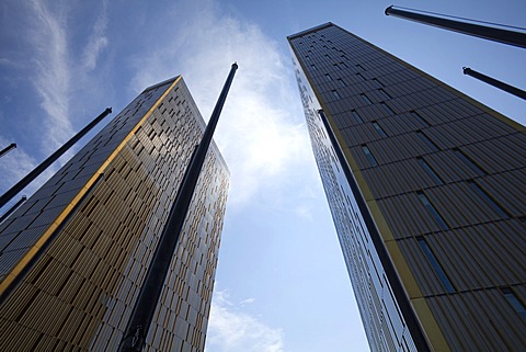 Office towers, Court of Justice of the European Union, CJEU, European quarter, Kirchberg-Plateau, Luxembourg City, Europe, PublicGround