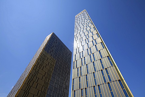 Office towers, Court of Justice of the European Union, CJEU, European quarter, Kirchberg-Plateau, Luxembourg City, Europe, PublicGround