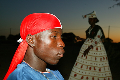 Portrait of a man, Sehitwa, Botswana, Africa