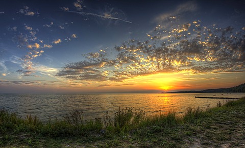 Sunset, Kamminke, Usedom, Mecklenburg-Western Pomerania, Germany, Europe