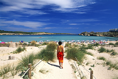 Sand dunes, Arenal de Son Saura, Minorca, Balearic Islands, Spain