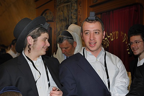 Bar Mitzvar, Jewish coming of age ritual, Western Wall or Wailing Wall, Old City of Jerusalem, Arab Quarter, Jerusalem, Israel, Middle East