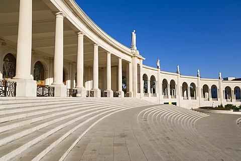 Balustrade of The Basilica of Our Lady of the Rosary, Santuario de Fatima, Fatima Shrine, Sanctuary of Our Lady of Fatima, Fatima, Ourem, Santarem, Portugal, Europe