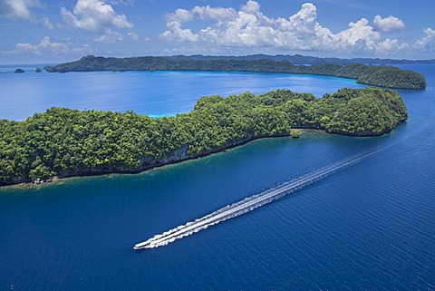 Diving boat, Palau, Micronesia