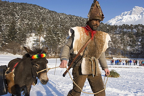 Carnival tradition Telfer Schleicherlaufen - Telfs Tyrol Austria