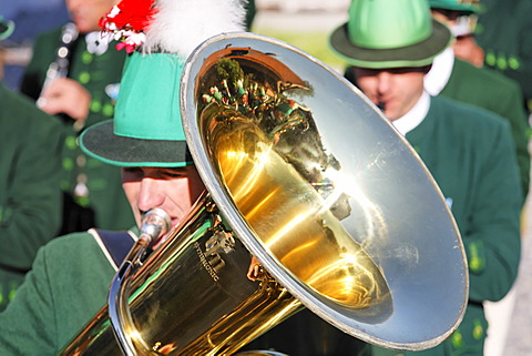 Tuba music in Wackersberg Upper Bavaria Germany